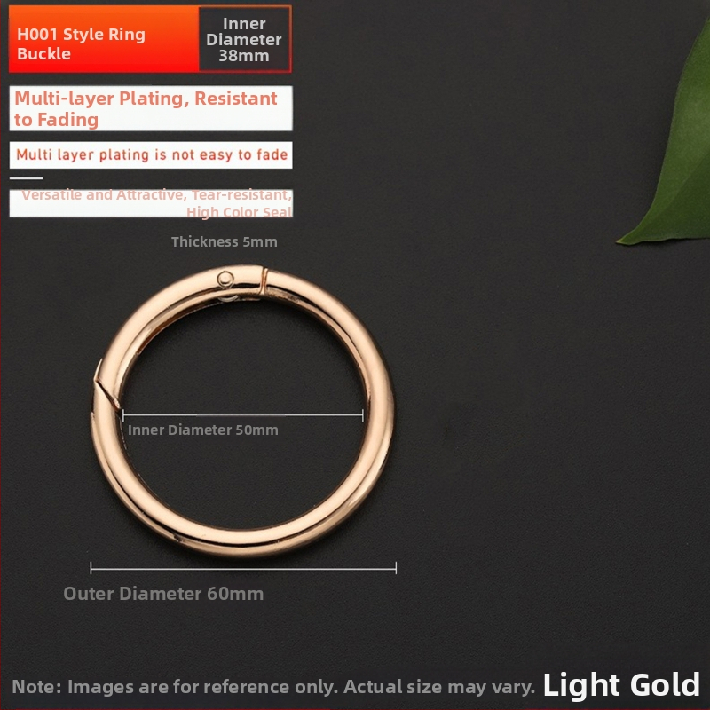 Maišų metalo aksesuarai – model BG-19, prekės ženklas Sufeng, spyruoklinis žiedas iš cinko lydinio, personalizavimas galimas