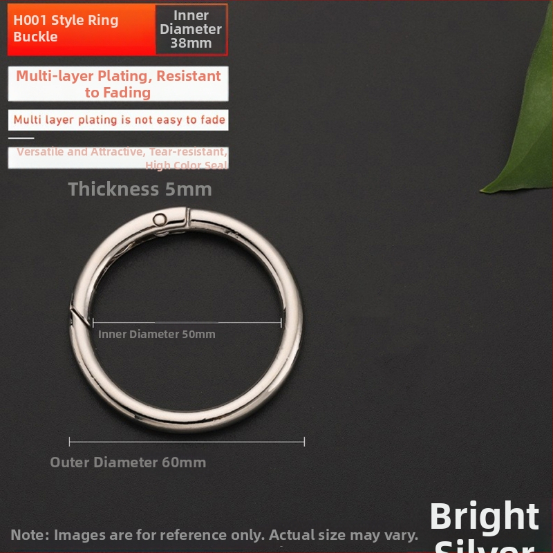 Maišų metalo aksesuarai – model BG-19, prekės ženklas Sufeng, spyruoklinis žiedas iš cinko lydinio, personalizavimas galimas