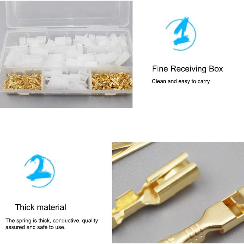 Kit conector cablu auto, 6 pini, izolator din alamă, model Line-to-Line