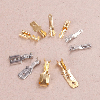 Terminal spade crimp plug spring, mono-polar, pentru electronice auto.