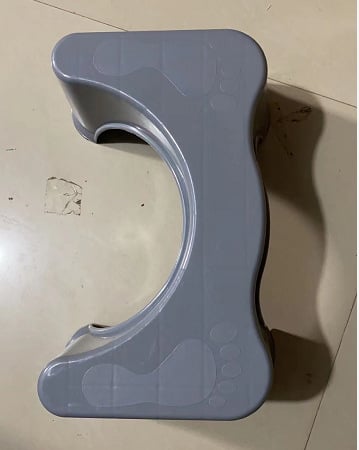 Plastikinė tualeto taburetė – neslidus, vaikams ir vyresniems; CHENXIANG prekės ženklas; Medžiaga PP; Svoris 370-595 g