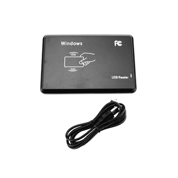 ICID prieigos kontrolėi skirtas kortelių skaitytuvas, dviejų dažnių, USB be vairuotojo, kortų išdavimų modulis (Jutiklio atstumas 1–5; Skaitymo laikas 0.5; Saugojimo talpa 1024)