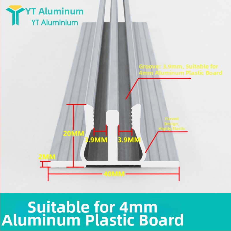 Panou mural din aliaj de aluminiu, profil în formă de U, grosime 1,2 mm, rezistent la umezeală, impermeabil, durabil, stil modern minimalist