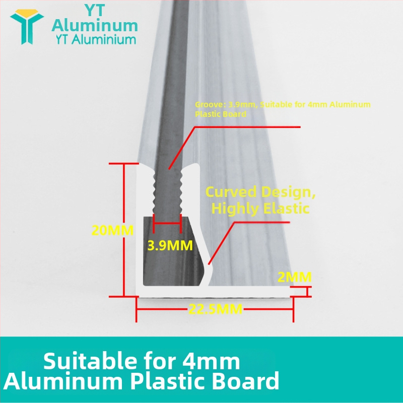 Panou mural din aliaj de aluminiu, profil în formă de U, grosime 1,2 mm, rezistent la umezeală, impermeabil, durabil, stil modern minimalist