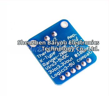 K tipo termoporo modulis su MAX31855, SPI sąsaja, skaitmeninis temperatūros matavimas iki 1350°C (Modelis BYS459-1500)