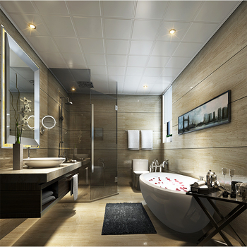 Panou de tavan din aluminiu pentru plafon suspendat — formă în L, aliaj de aluminiu, grosime 0,4–0,7 mm, suprafață plană, finisaj cu rol sau trasare