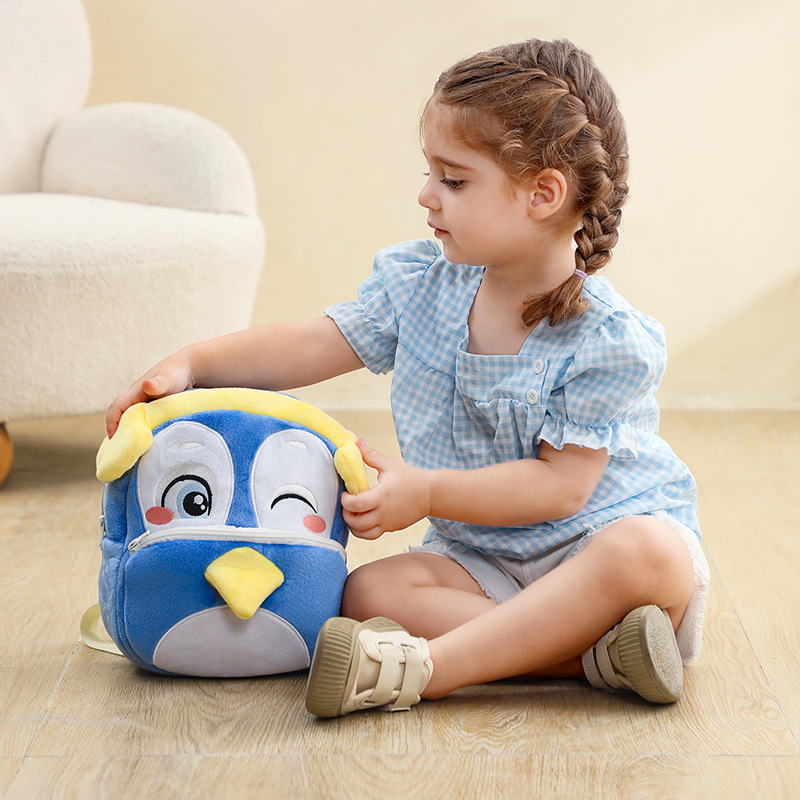 MICHLEY Laste plüüsl seljakott lasteaia jaoks loomade kujundusega – unisex, kerge polüester, kaarjas õlarihmad, originaalne loomade motiiv