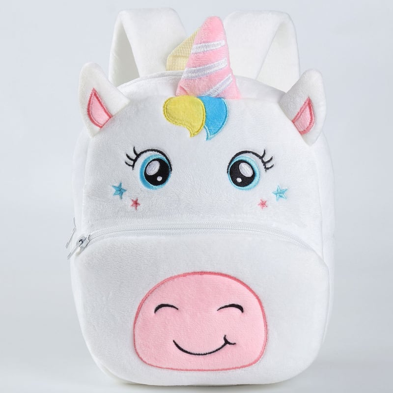 MICHLEY Laste plüüsl seljakott lasteaia jaoks loomade kujundusega – unisex, kerge polüester, kaarjas õlarihmad, originaalne loomade motiiv