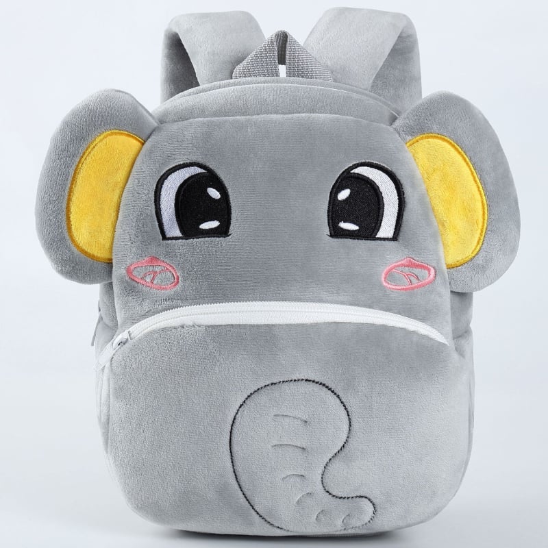 MICHLEY Laste plüüsl seljakott lasteaia jaoks loomade kujundusega – unisex, kerge polüester, kaarjas õlarihmad, originaalne loomade motiiv