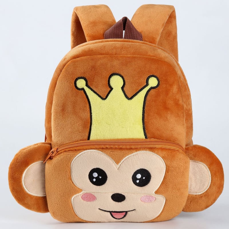 MICHLEY Laste plüüsl seljakott lasteaia jaoks loomade kujundusega – unisex, kerge polüester, kaarjas õlarihmad, originaalne loomade motiiv