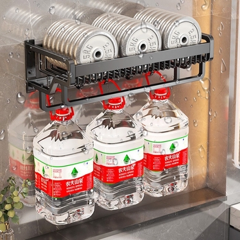 Suport pentru prosoape din aluminiu spațial – montaj fără găuri, set pentru baie, etajeră de depozitare