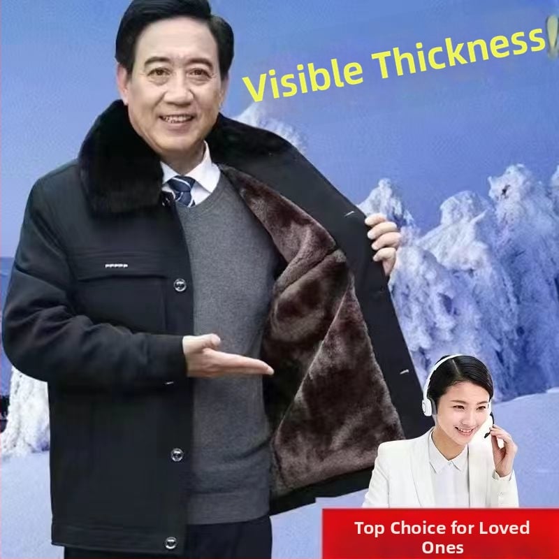 Muška zimska jakna s flis podstavom, debeli nadiste, zatvaranje na zip, rever ovratnik