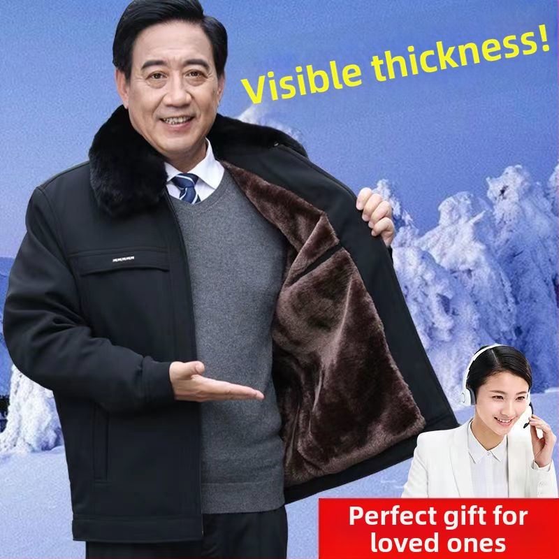 Muška zimska jakna s flis podstavom, debeli nadiste, zatvaranje na zip, rever ovratnik