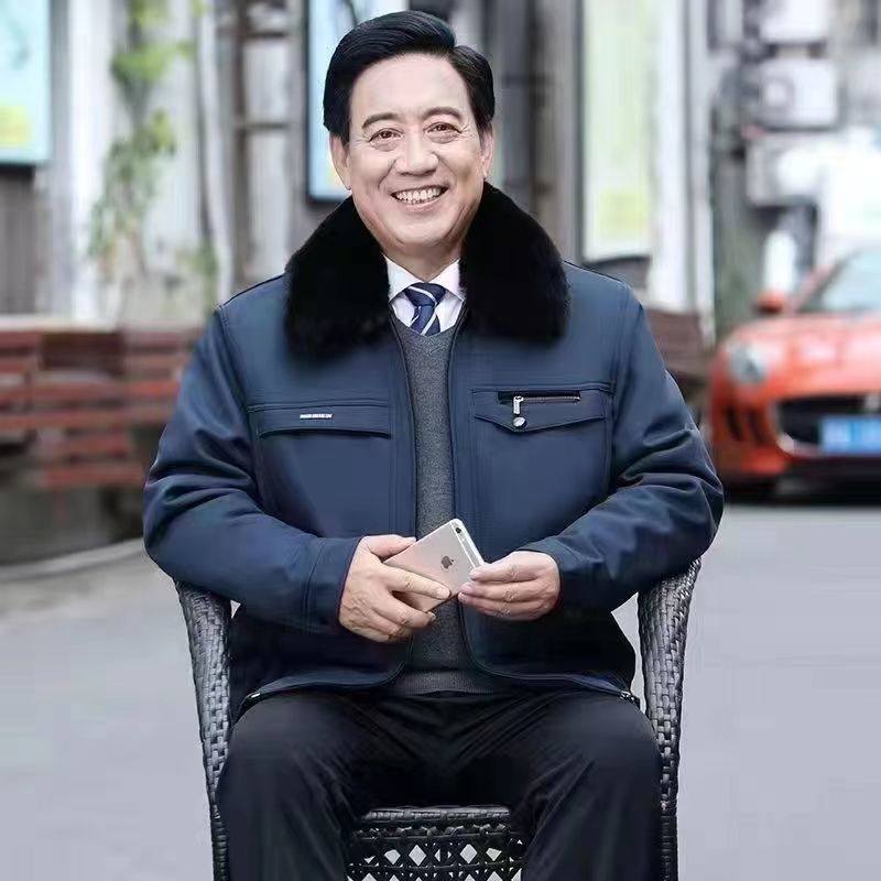 Muška zimska jakna s flis podstavom, debeli nadiste, zatvaranje na zip, rever ovratnik