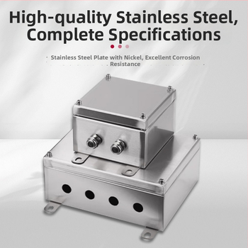 304 ārējā nerūsējošā tērauda terminālā kārba, ūdensnecaurlaidīga kabeļu sadales kārba, 1 mm plākšņu biezums, CCC sertifikāts