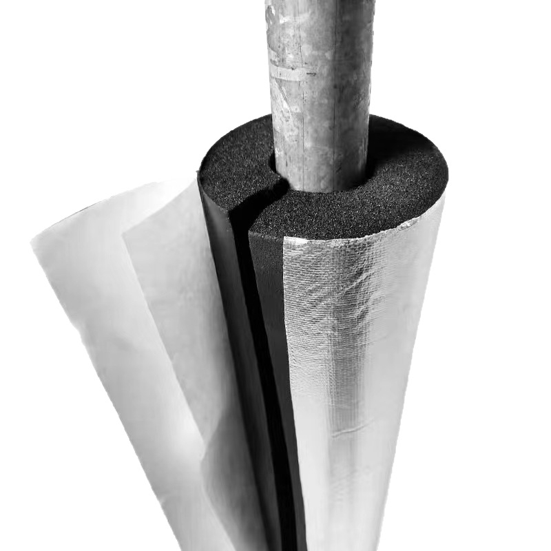 Kummist ja plastist toru isolatsioonivoldik, ise kleebuv, isolatsioon, tulekindlus klass B2, soojusjuhtivus 0,03 W/mK, rakendus: insenertorustikud ja kliimaseadmed