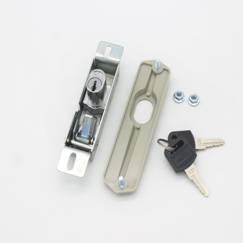 Încuietoare Thumb Model 001 pentru dulap metalic cu ușă glisantă – Plastic/Oțel, pentru dulapuri de birou