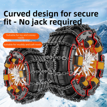 Talverehvide libisemisvastane kett zig-zag mustriga auto-, maastiku- ja mikroautodele; sobib rehvi suurustele 165–265