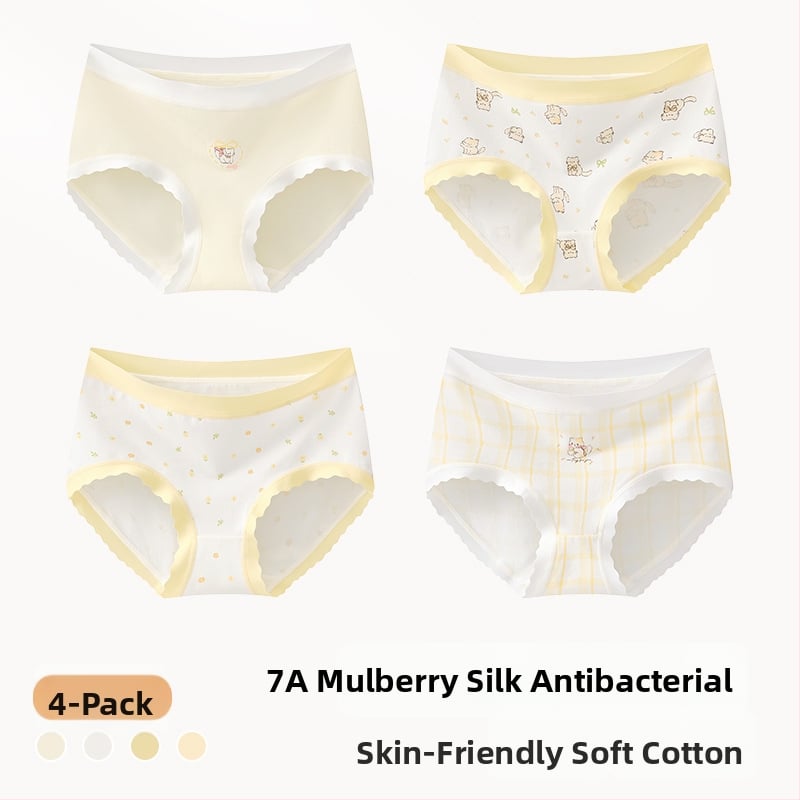 Meiteņu apakšveļa no kokvilnas maisījuma, Klase A, 47,5% kokvilna, bērniem no 8 gadiem (140 cm), Ziemas kolekcija 2024