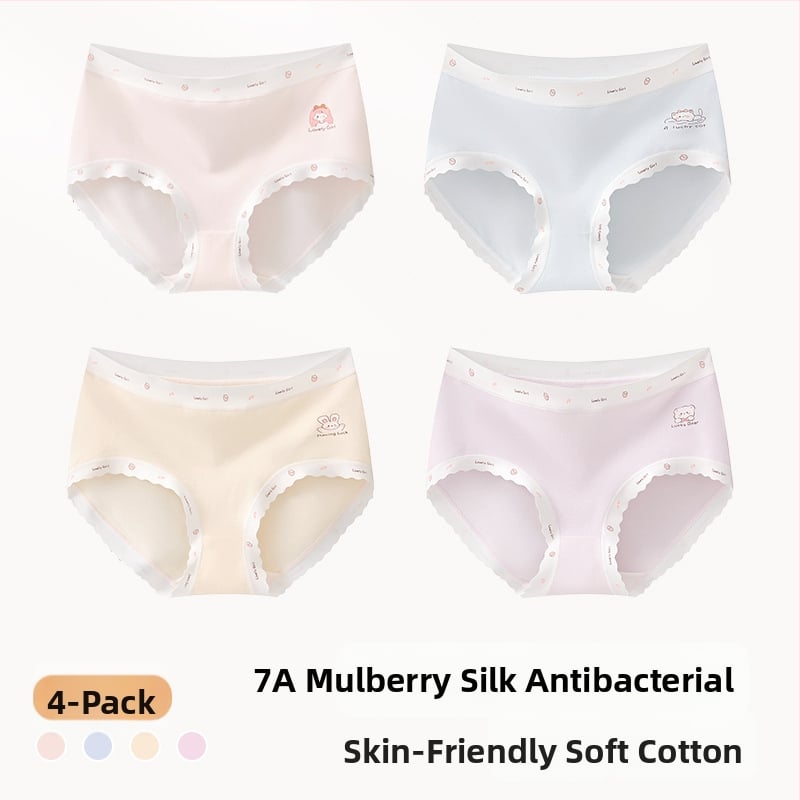 Meiteņu apakšveļa no kokvilnas maisījuma, Klase A, 47,5% kokvilna, bērniem no 8 gadiem (140 cm), Ziemas kolekcija 2024