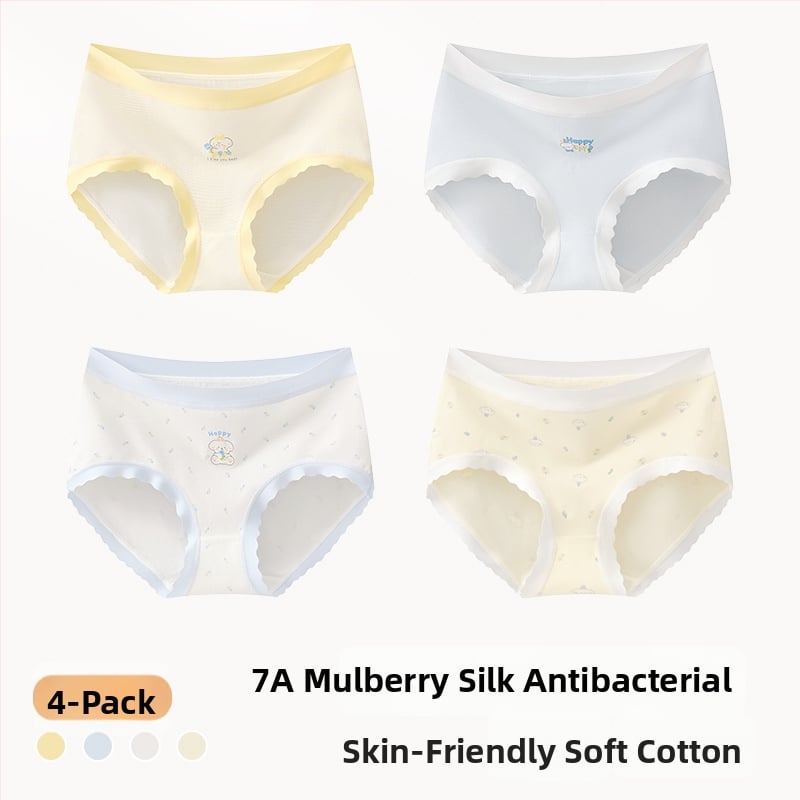 Meiteņu apakšveļa no kokvilnas maisījuma, Klase A, 47,5% kokvilna, bērniem no 8 gadiem (140 cm), Ziemas kolekcija 2024