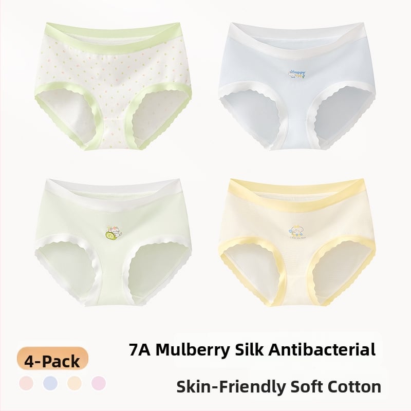 Meiteņu apakšveļa no kokvilnas maisījuma, Klase A, 47,5% kokvilna, bērniem no 8 gadiem (140 cm), Ziemas kolekcija 2024