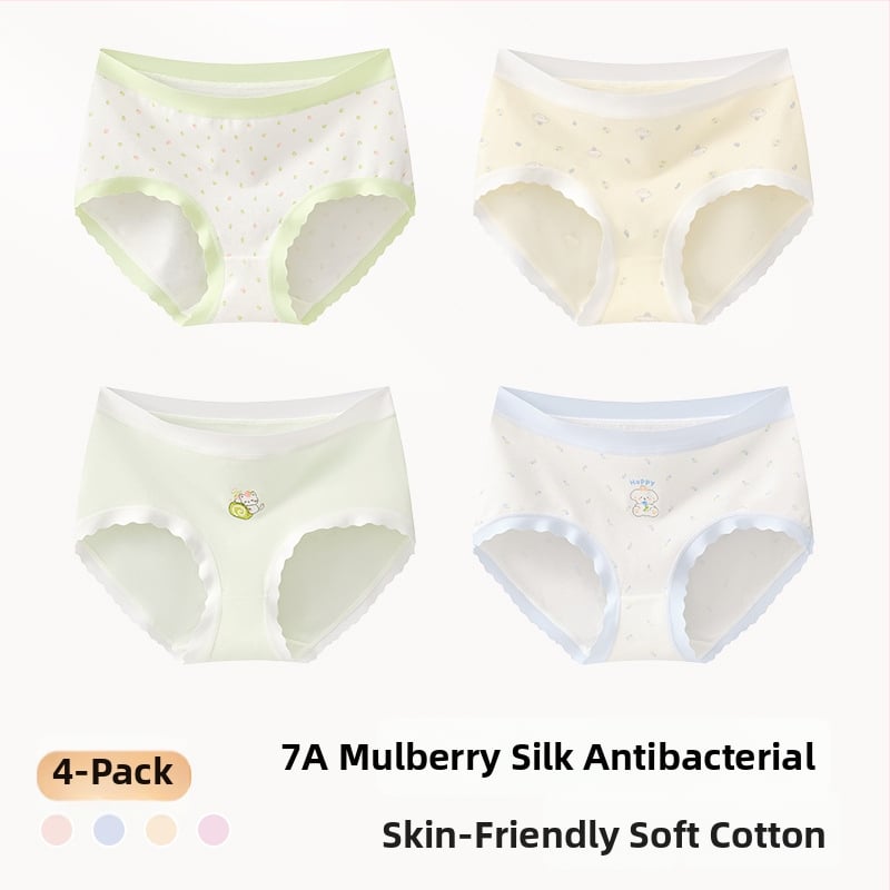 Meiteņu apakšveļa no kokvilnas maisījuma, Klase A, 47,5% kokvilna, bērniem no 8 gadiem (140 cm), Ziemas kolekcija 2024