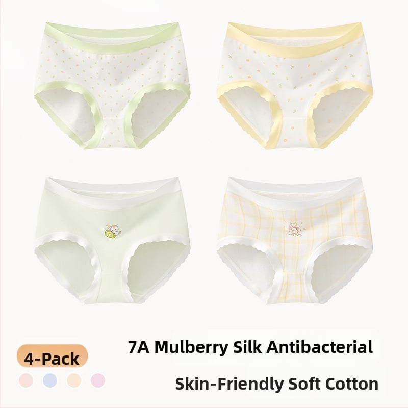 Meiteņu apakšveļa no kokvilnas maisījuma, Klase A, 47,5% kokvilna, bērniem no 8 gadiem (140 cm), Ziemas kolekcija 2024