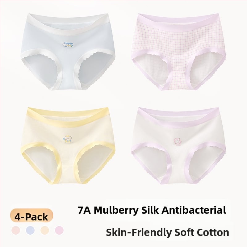 Meiteņu apakšveļa no kokvilnas maisījuma, Klase A, 47,5% kokvilna, bērniem no 8 gadiem (140 cm), Ziemas kolekcija 2024