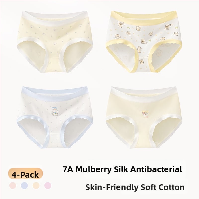 Meiteņu apakšveļa no kokvilnas maisījuma, Klase A, 47,5% kokvilna, bērniem no 8 gadiem (140 cm), Ziemas kolekcija 2024