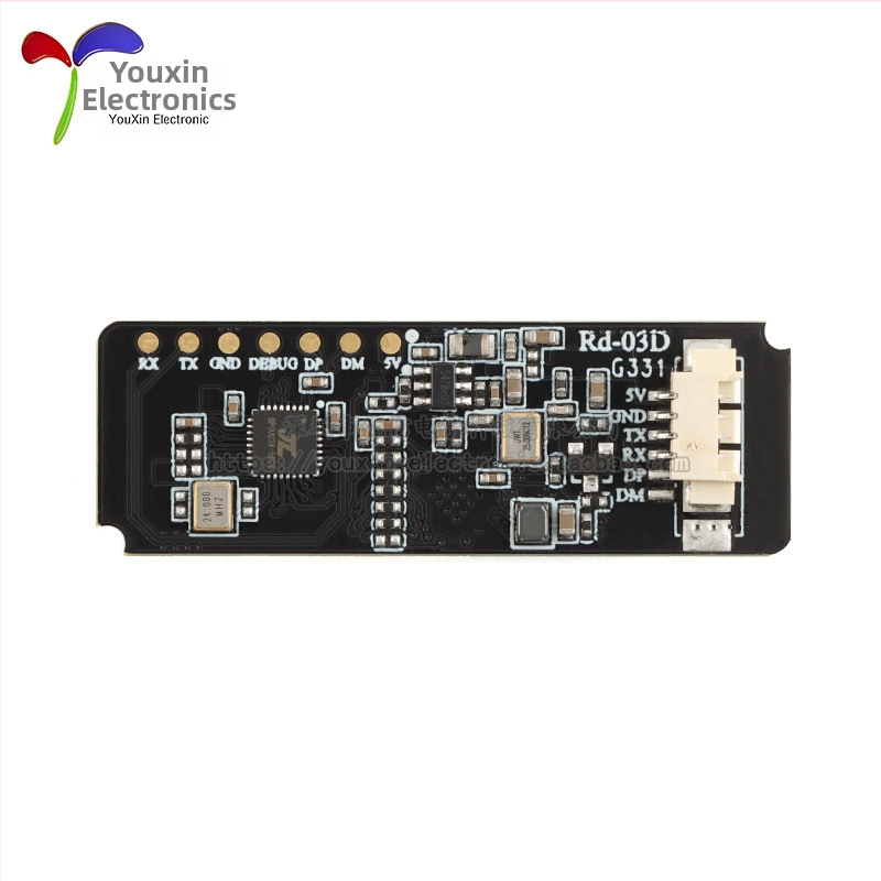 Rd-03D 24 GHz radaro modulis daugia tikslų žmogaus judėjimo trajektorijos sekimui su PCB antena