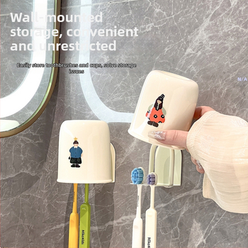 Dantų šepetėlių laikiklis, sieninis montavimas, magnetinis pritraukimas, plastmasinis, galimybė logotipui