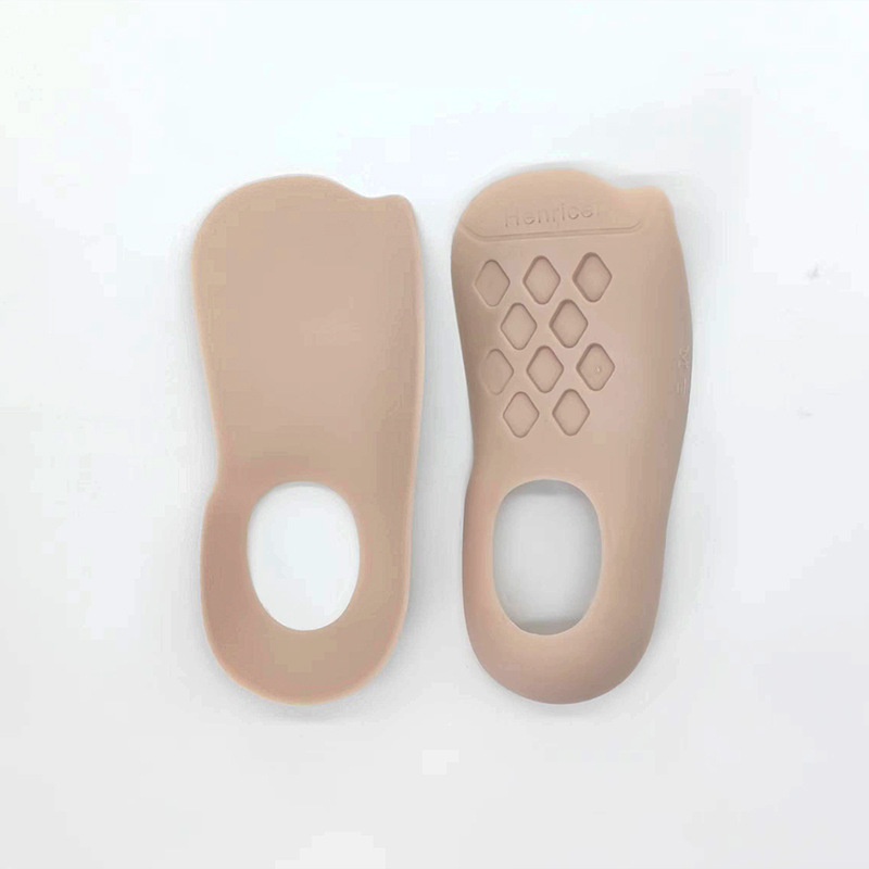 Ortopedické vložky s tvarom nohy pre invertáciu a ploché nohy, TPR materiál, polovičná veľkosť podložky, unisex