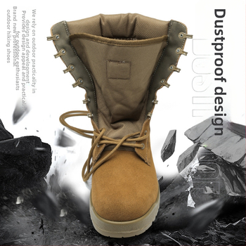 Taktiški batai su priešslydimo savybe — aukštas viršus, nubuko oda antrinis sluoksnis, atsparus vandeniui, modelis BL, lauko naudojimui