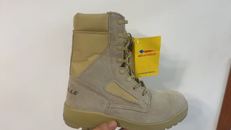 Taktiški batai su priešslydimo savybe — aukštas viršus, nubuko oda antrinis sluoksnis, atsparus vandeniui, modelis BL, lauko naudojimui