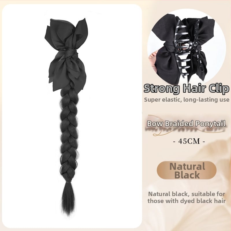 Parochňa s chvostom – ručne tkaná, tepelne odolné syntetické vlákna, spona na zapnutie, mašlička s bodkami, nie je farbiteľná ani žehliť