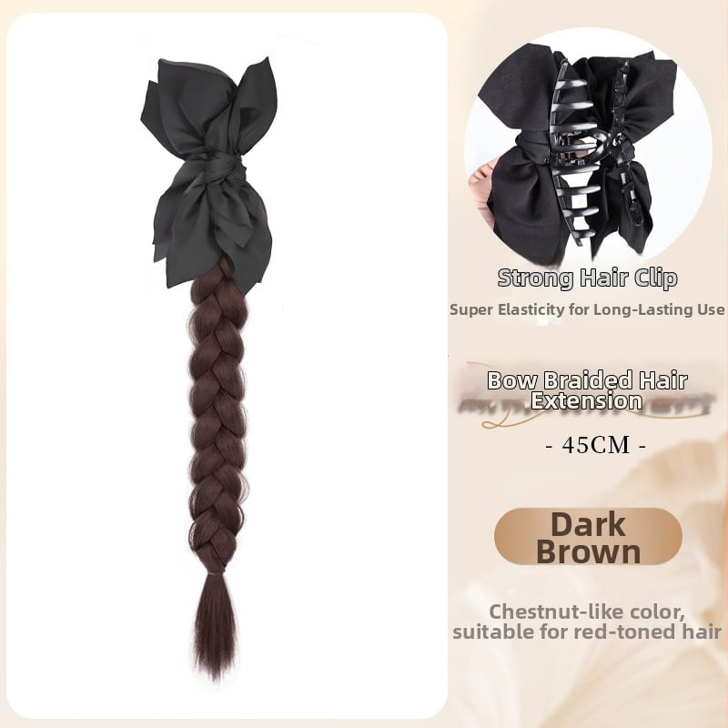 Parochňa s chvostom – ručne tkaná, tepelne odolné syntetické vlákna, spona na zapnutie, mašlička s bodkami, nie je farbiteľná ani žehliť