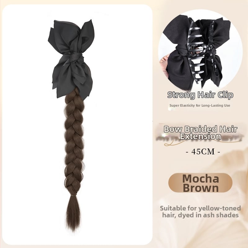 Parochňa s chvostom – ručne tkaná, tepelne odolné syntetické vlákna, spona na zapnutie, mašlička s bodkami, nie je farbiteľná ani žehliť