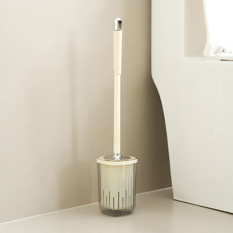 Park soo Стенен комплект за тоалетна четка с дълга дръжка, пластмасов, без пробиване