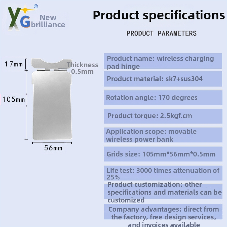 Magnetiline telefonihoidja juhtmevabaks laadimiseks ja kaarditasku, SUS304 roostevaba terasest hinges amortisaatoriga, Vaakumkuumtöötlemine