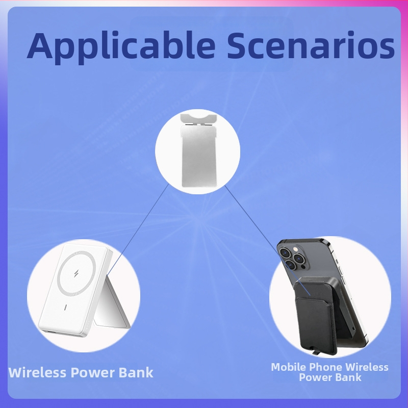 Magnetiline telefonihoidja juhtmevabaks laadimiseks ja kaarditasku, SUS304 roostevaba terasest hinges amortisaatoriga, Vaakumkuumtöötlemine