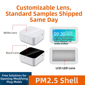 CO ir formaldehido detektoriaus korpusas: PM2.5 jutiklis, temperatūros ir drėgmės jutiklis, oro kokybės stebėjimas, ABS+PC korpusas
