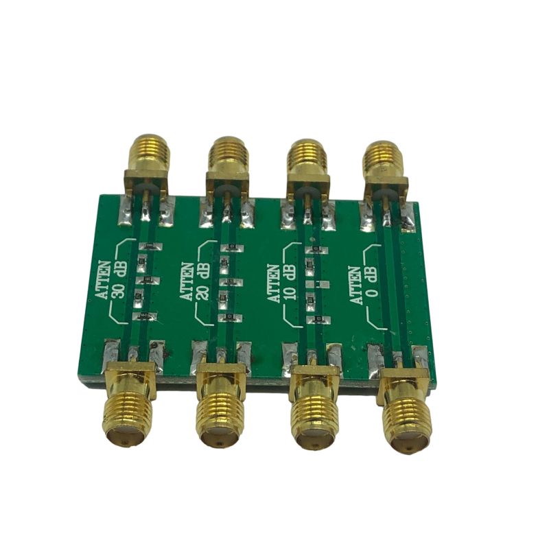 PAREK RF fiksuotas attenuatorius, DC iki 4.0 GHz, paruoštas modulis