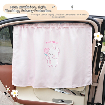 Automobilio saulės užuolaida - audinys, animacinis piešinys, siurbtukų montavimas, langui, bendriesiems modeliams