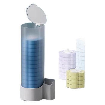 Egyszer használatos vécé kefével, cserefej készlettel, falra szerelhető, holt zónák nélkül; Saint-wang műanyag, modern egyszerű stílus