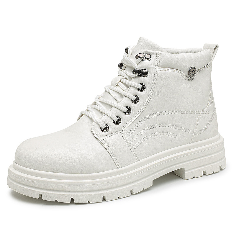 Ανδρικά μποτάκια εργασίας σε βρετανικό στυλ με κλίνο τακουνιού 3–5 cm, PU επάνω μέρος, υφασμάτινος πάτος, ψηλός σωλήνας - 9-LYTX