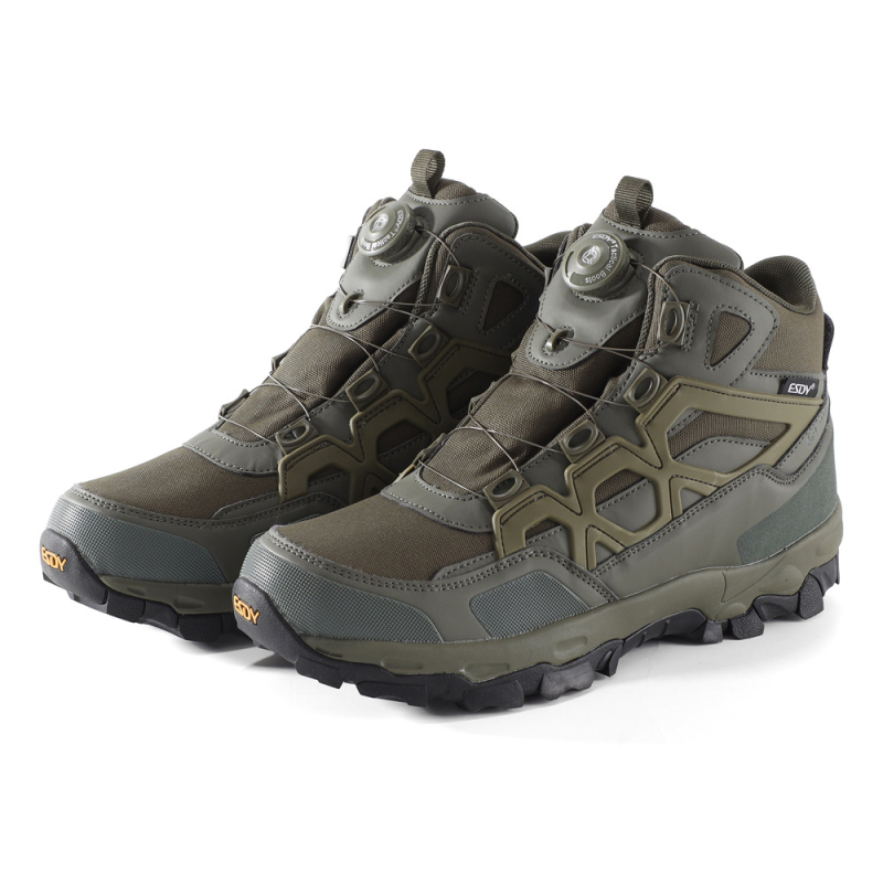 Esdy Unisex Vidēja Augstuma Pārgājienu Kurpes, Elpojošs PU Augšpuse, EVA Zole, Phylon Starpzole, Sprādze