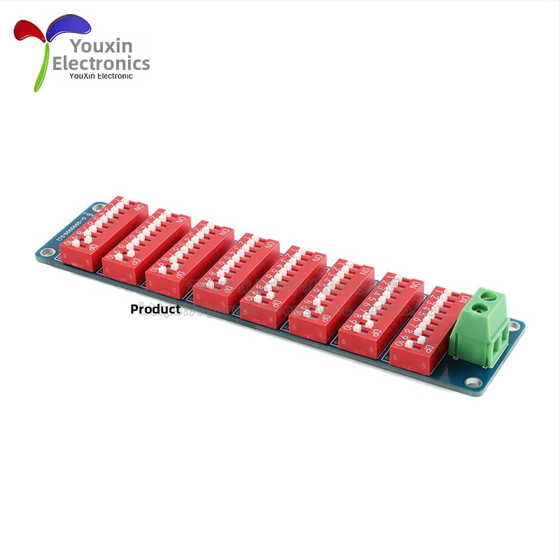 Programmējams rezistora paneļa modulis, diapazons 0,1 Ω līdz 9 999 999 Ω, astoņsegmentu tips, precizitāte 1%