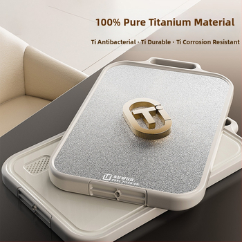 Dvipusė pjaustymo lenta su antibakteriniu titanu ir PP, atspari pelėsiams, virtuvės klase, kilmė Huzhou, leidimas 2025