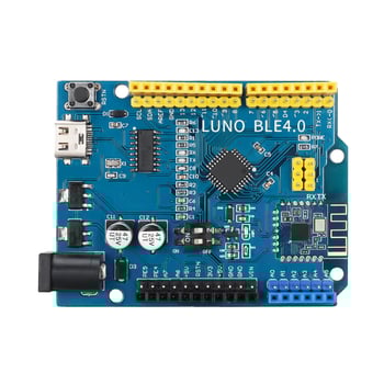 Arduino Uno R3 suderinama patobulinta plokštė su LGT8F328P moduliu, CH340 USB-Serial, Bluetooth – mokymo programavimui